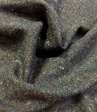 Костюмный твид меланж т.зеленый