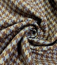 Твид гус.лапка беж\голубой