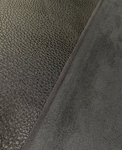 Кожзам фактурный чёрный