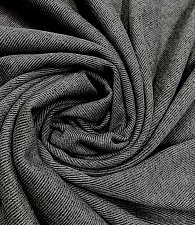 Трикотаж рубчик меланж черный