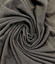 Трикотаж тонкий меланж черный