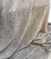 Трикотаж тонкий меланж серый