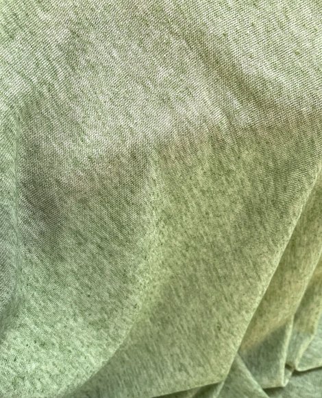 Трикотаж тонкий меланж яр.зеленый